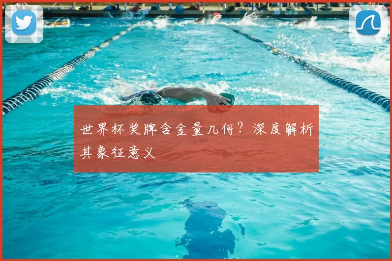 世界杯奖牌含金量几何？深度解析其象征意义